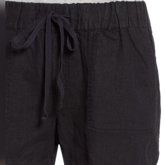 Caslon Linen Black Drawstring 2 1/2 Inch Shorts - Size Medium, NWT - Picture 4 of 14